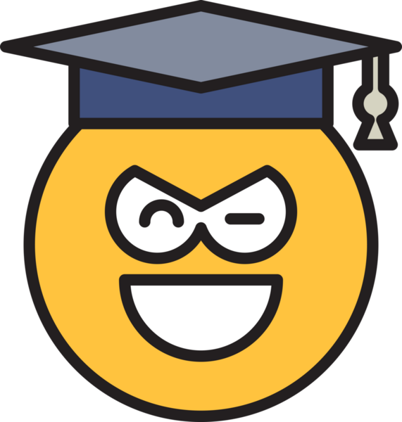 Göz Kırp Öğrenci Emoji