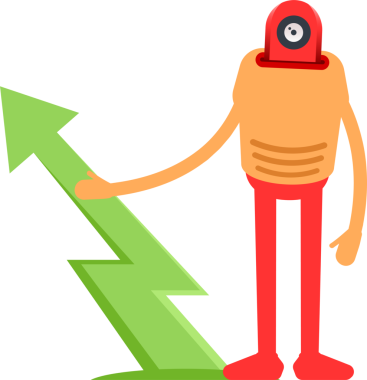 Çizgi Robot İnsansı Karakter Clipart