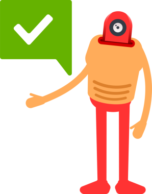 Çizgi Robot İnsansı Karakter Clipart