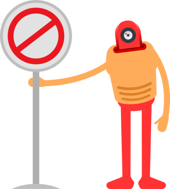 Çizgi Robot İnsansı Karakter Clipart