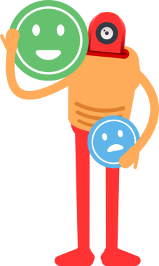 Çizgi Robot İnsansı Karakter Clipart