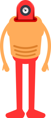 Çizgi Robot İnsansı Karakter Clipart