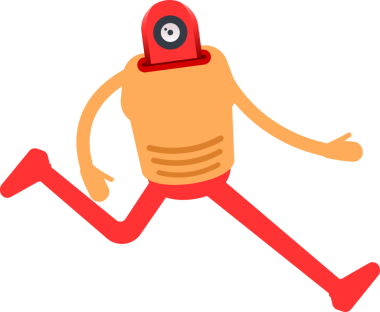 Çizgi Robot İnsansı Karakter Clipart