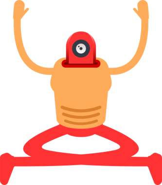 Çizgi Robot İnsansı Karakter Clipart