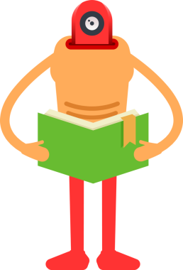 Çizgi Robot İnsansı Karakter Clipart