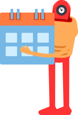 Çizgi Robot İnsansı Karakter Clipart