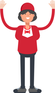 Garson Karakteri Ellerinizi Kaldırın