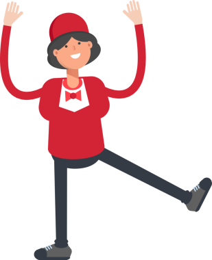 Garson Karakteri Rahatlatıcı Çizim