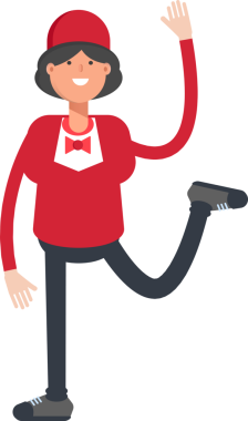 Garson Karakteri Rahatlatıcı Çizim