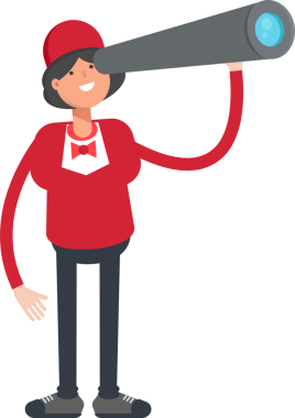 Garson Karakteri Dürbün Kullanıyor