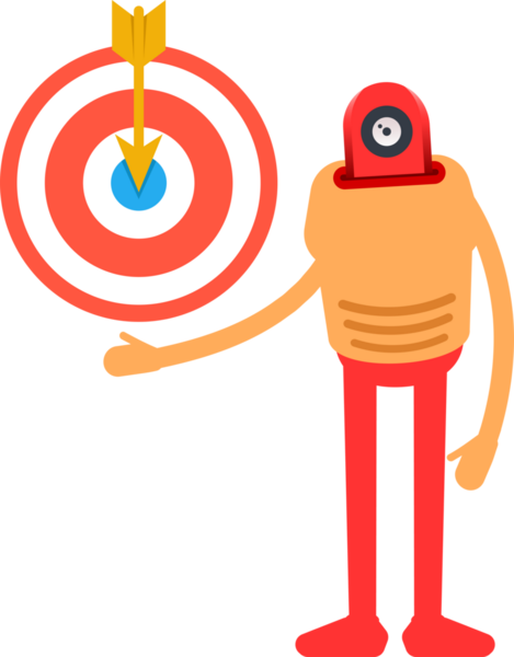 Çizgi Robot İnsansı Karakter Clipart