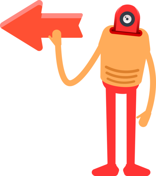 Çizgi Robot İnsansı Karakter Clipart