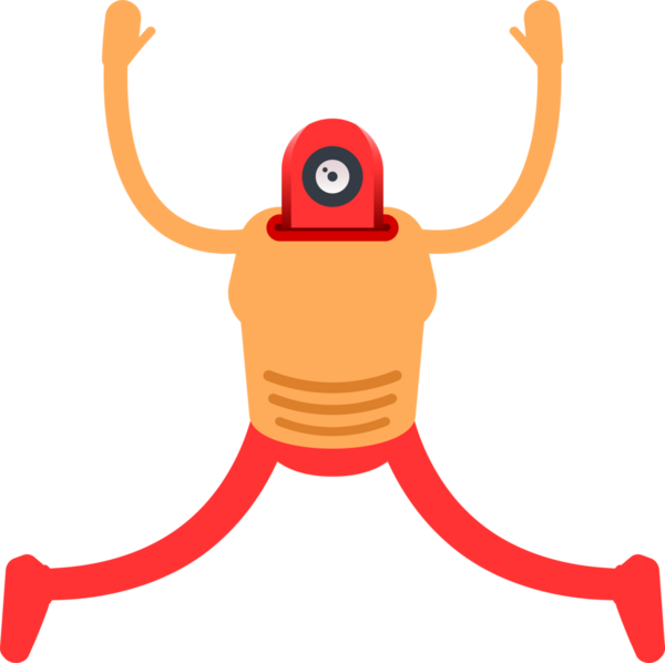 Çizgi Robot İnsansı Karakter Clipart
