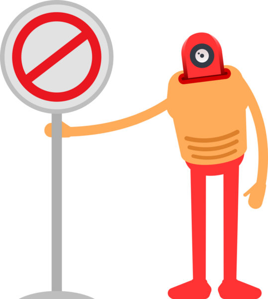 Çizgi Robot İnsansı Karakter Clipart