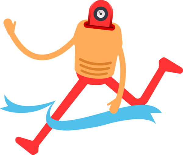 Çizgi Robot İnsansı Karakter Clipart
