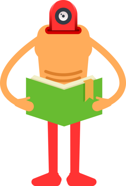 Çizgi Robot İnsansı Karakter Clipart