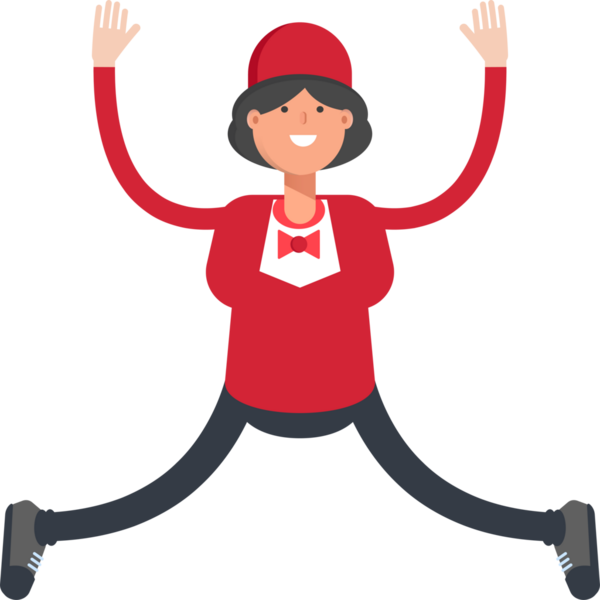 Garson Karakteri Rahatlıyor ve Zıplıyor