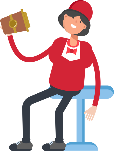 Garson Karakteri Kahve İçiyor