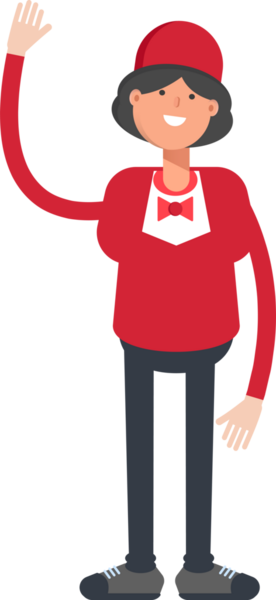 Garson Karakteri Tek Elini Kaldırıyor