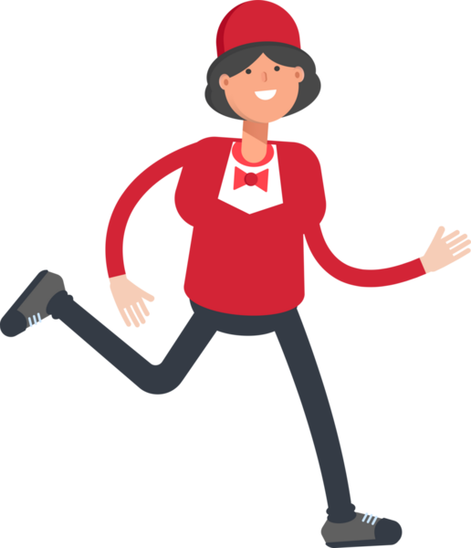 Garson Karakteri Çalışan Clipart