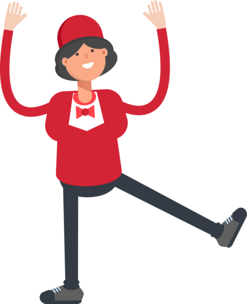 Garson Karakteri Rahatlatıcı Çizim