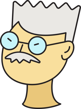 yaşlı adam karakter simgesi