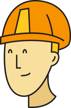 Mühendis Karakteri Simgesi Clipart