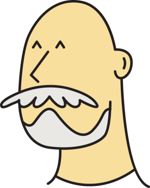 yaşlı adam karakter simgesi