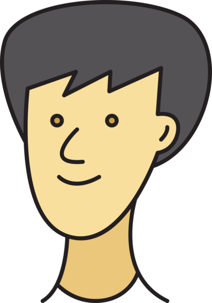 adam karikatür karakter çizimi