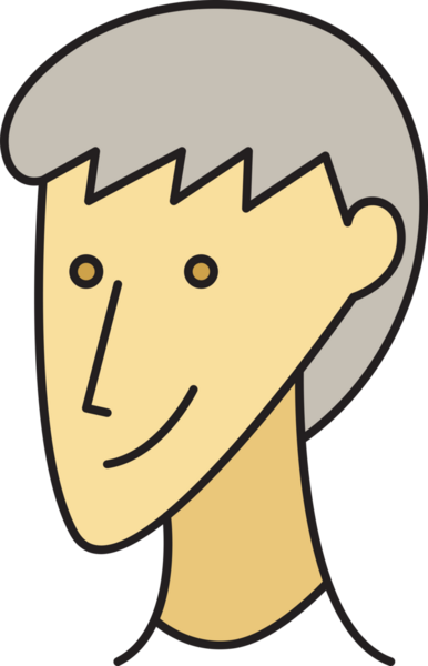 adam karikatür karakter çizimi