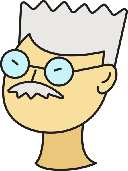 yaşlı adam karakter simgesi