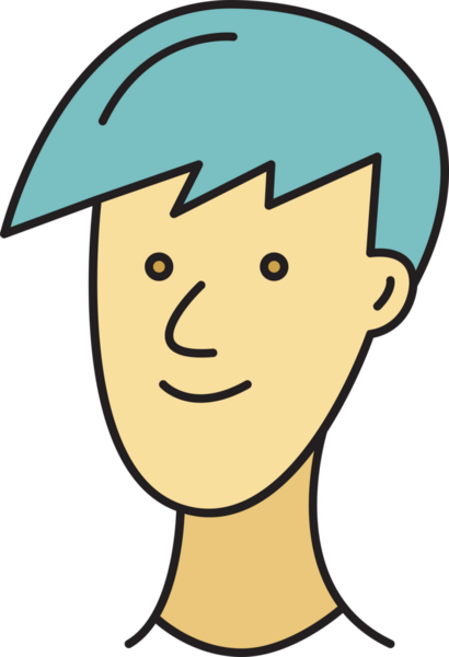 adam karikatür karakter çizimi