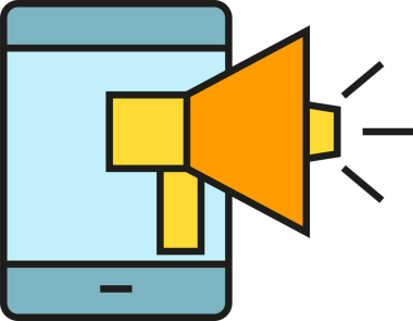 Mobil Pazarlama Simgesi Clipart