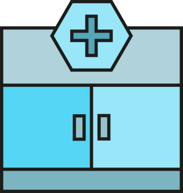 Klinik Binası Simgesi Clipart