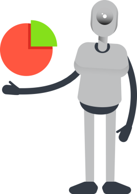 İnsanımsı Robot Karakteri Turta Tutma Çizelgesi