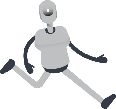 İnsansı Robot Karakteri Yürüyor