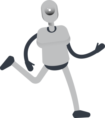 İnsanımsı Robot Karakteri Çalışıyor