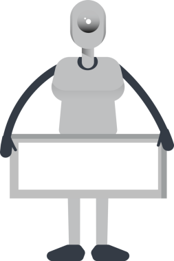 İnsansı Robot Karakteri ve Boş İmza