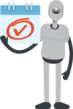 İnsanımsı Robot Karakteri İşaretle ve Kontrol Et