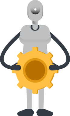 İnsansı Robot Karakteri Vites Tutma Aracı