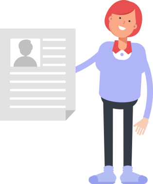 Kızıl Saçlı Kadın Karakter Çizimi