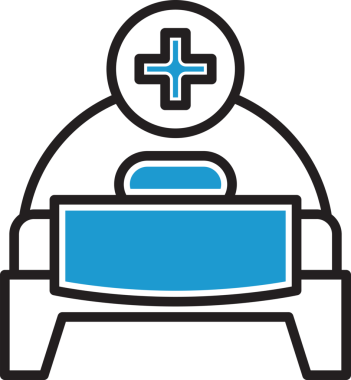 hasta yatağı simge tasarlamak