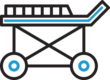 hasta yatağı simge tasarlamak