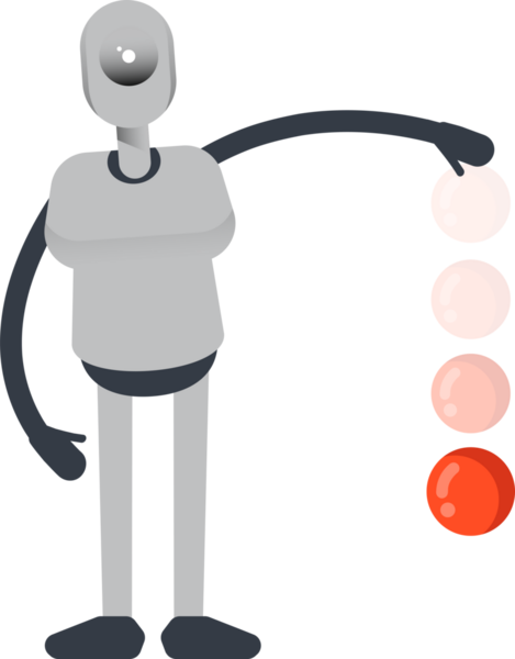 İnsansı Robot Karakteri Atış Topu