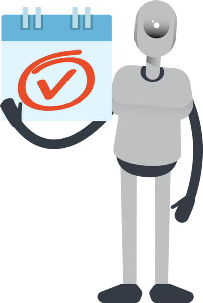 İnsanımsı Robot Karakteri İşaretle ve Kontrol Et