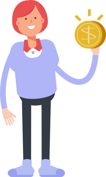 Kızıl Saçlı Kadın Karakter Çizimi