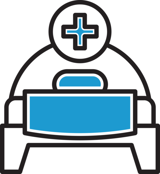 hasta yatağı simge tasarlamak