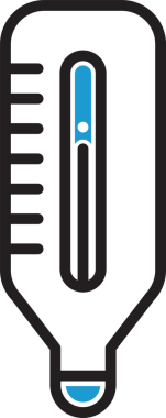 Termometre Simgesi İllüstrasyon Klibi