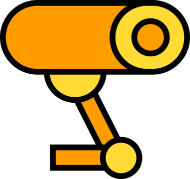 Güvenlik kamerası CCTV simgesi