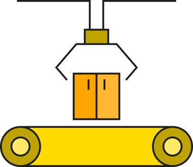 Robot Kolu Seçme Kutusu Simgesi